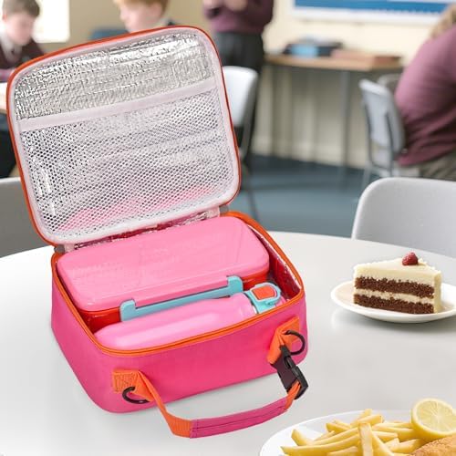 PIQUEBAR Kids Lunch Bento Box with 8oz Thermo Ice Pack Food Container