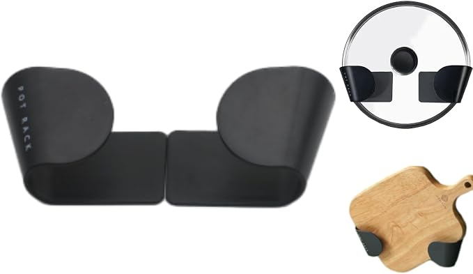 4 Pairs Pot and Pan Lid Holder Self Adhesive Wall Mount Storage Organizer Pot - Image 6