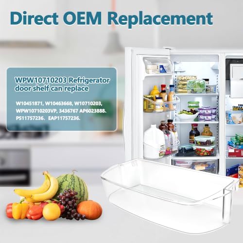 W10710203 Refrigerator Door Bin for Whirlpool Kenmore Refrigerator
