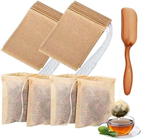 400 PcsTea filter bag, 100% natural wood pulp paper material