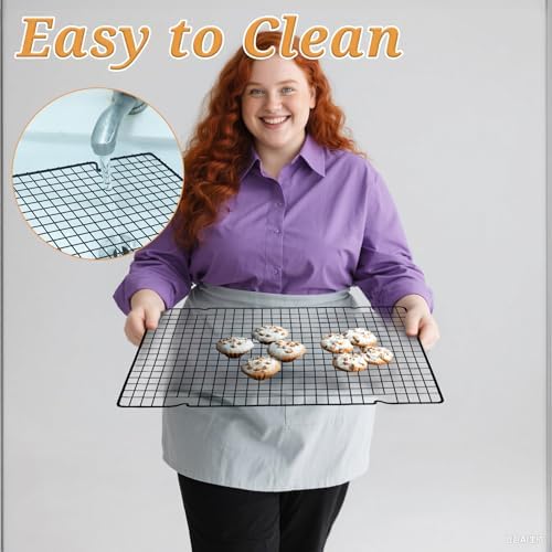 6Pcs 16x10 Inch Cooling Racks, Stainless Steel Baking Rack with