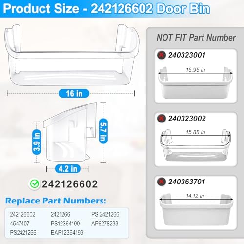 ALVAR LFSS2612TF0 LFSS2612TF4 FFSS2615TS2 Door Bin for Frigidaire