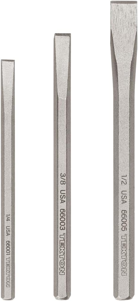 TEKTON Cold Chisel Set, 3-Piece | PNC91002 | Made in USA by TEKTON