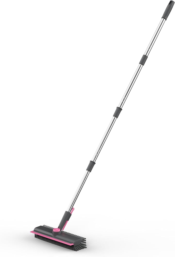 AIR U+ Floor Scrub Brush with Long Handle, 3 in 1 Scrape and Heavy-Duty Stiff - Image 7