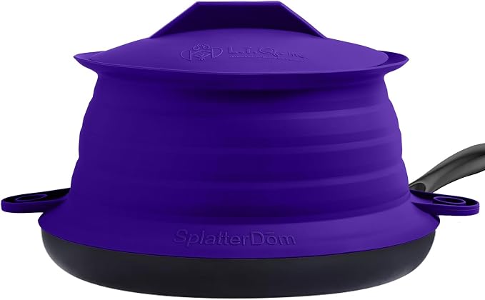 L.I.Q Silicone Splatter Guard – Fits 10 and 12 Inch Pots – Microwave Safe and by LIQInc
