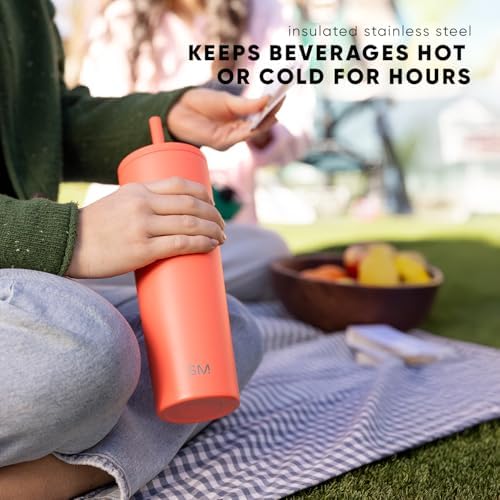 Simple Modern Iced Coffee Tumbler, Insulated | 24oz | Tortoise
