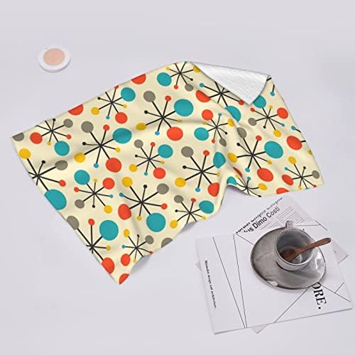 Mid Century Fifties Modern Atomic Retro Kitchen Dish Towels Set of 2