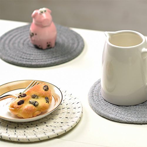 Potholders Set Trivets Set 100% Pure Cotton Thread Weave Hot Pot