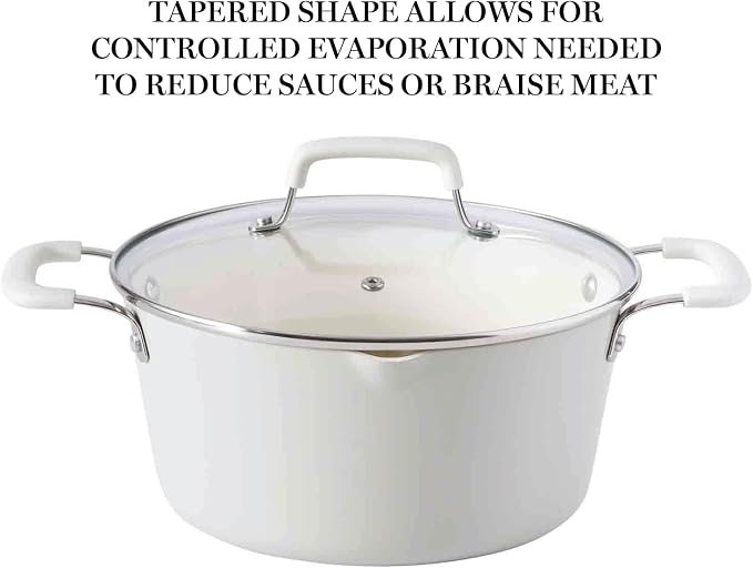 Martha Stewart Heathland Premium Nonstick PFA Free Ceramic Interior 10-Piece - Image 5