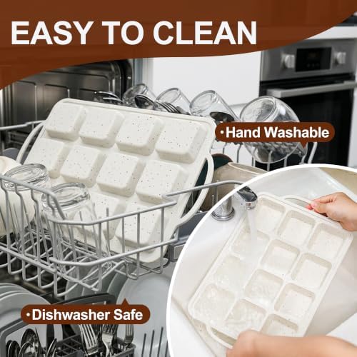 CAKETIME Silicone Brownie Pan with Dividers Metal Reinforced Frame