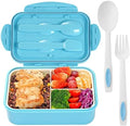 LOVINA Bento Lunch Box for Adults Kids - 1100ML/Built-in Utensil