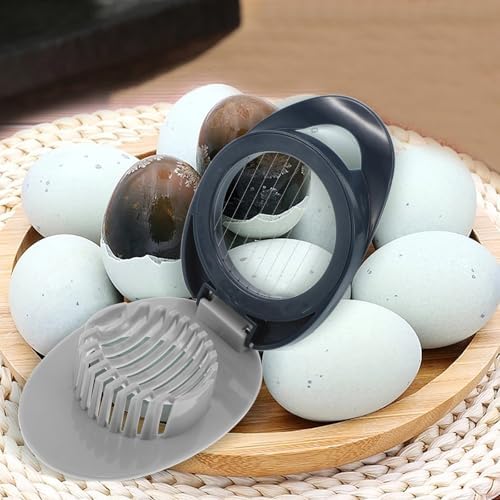 Plastic Egg Slicer Tool for Kitchen, Clean Cuts, One-press Operation