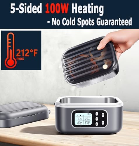 Cordless Electric Heated Lunch Box, 27000mAh, 6.3 Cups