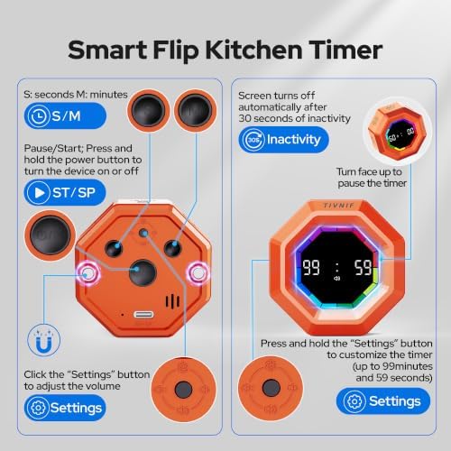 Visual Timer for Kids, Magnetic Pomodoro Countdown Timer