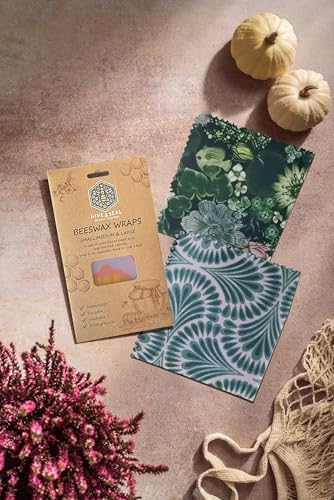 Hive & Seal Beeswax Wraps, Small Medium Large