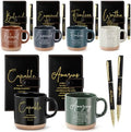 Potchen 18 Pcs Christian Church Gift 13oz Coffee Mug Journal Pen