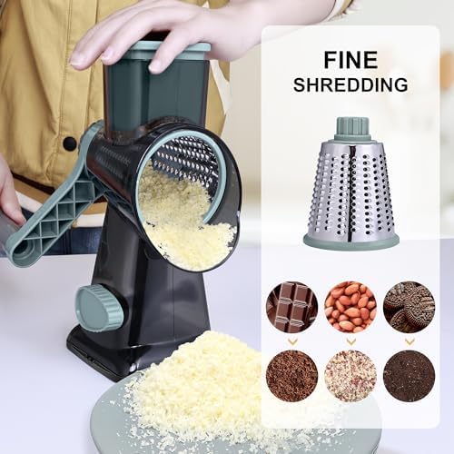 Cheese Grater Box Grater (Rotary Clear Black)