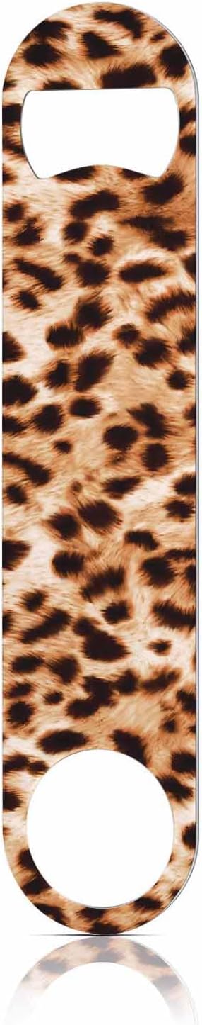 Leopard Pattern Stainless Steel Bottle Opener Cheetah Animal Print Beautiful by TASDANA