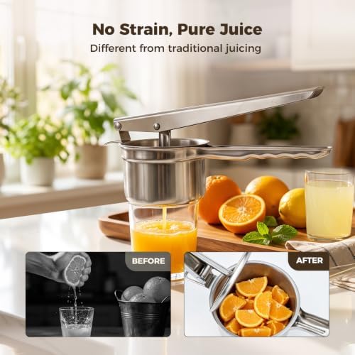 304 Stainless Steel Manual Citrus Press