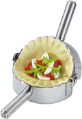 KAYCROWN 4.75 Inch Empanada Press, Stainless Steel Dumpling Maker Dough Cutter by KAYCROWN