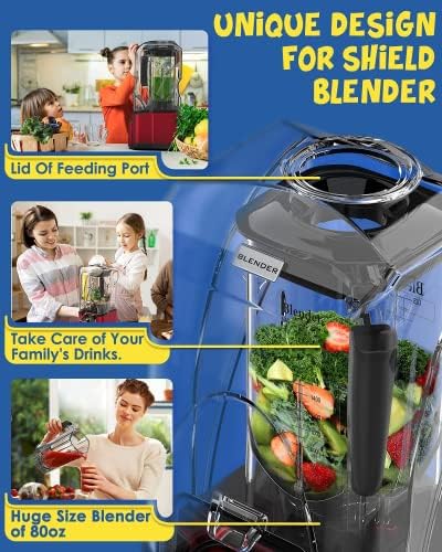 CRANDDI K90 Commercial Blender, 80oz