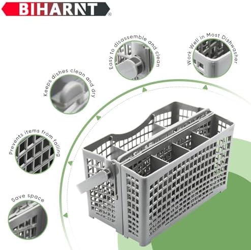 Universal Dishwasher Basket Replacement - 2 in 1 Utensil/Cutlery