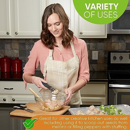 Spring Chef Professional Ice Cream Scoop & Stainless Steel Swivel
