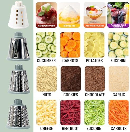KalraMay Rotary Cheese Grater with Handle