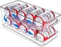 FIFO Rolling Soda Can Organizer for Fridge, Holds 10 Cans