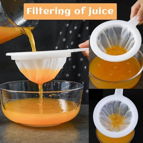 2 Piece Fine Nylon Mesh Strainer Kitchen Food Yogurt Mesh Sieve