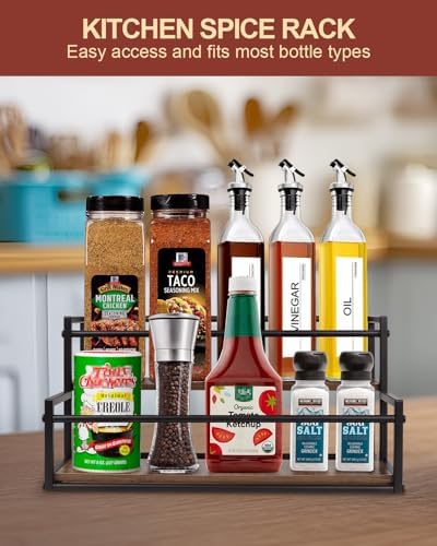 Coffee Syrup Organizer, 2-Tier 10-Bottle Rack