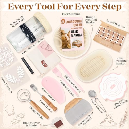 Complete Sourdough Starter Kit with Tools
