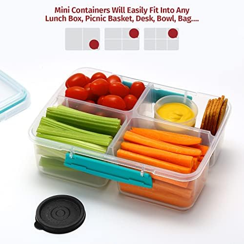 Condiment Cups Containers with Lids- 8 pk. 1.3 oz.Salad Dressing