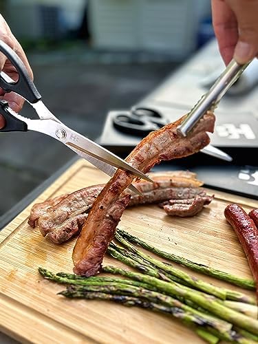 BOWERY HOME Meat Scissors - Heavy Duty Kitchen Shears - Heavy Duty