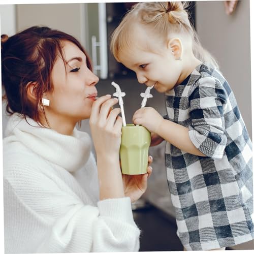 5 Sets Liquid Silicone Replacement Straws, Reusable Drinking Tubes