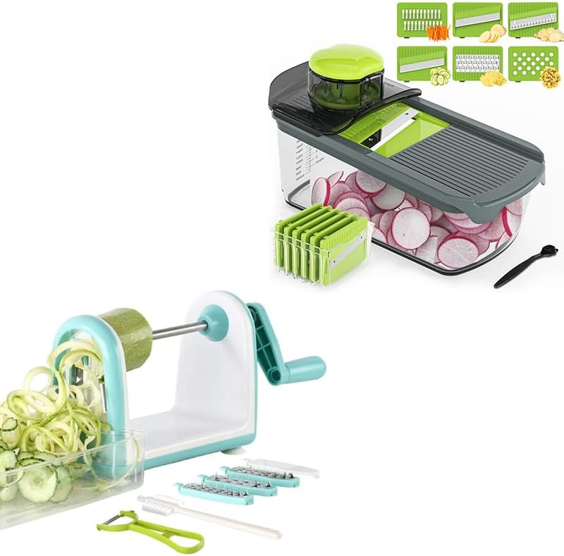 Ourokhome 5-Blade Zucchini Noodle Spiralizer