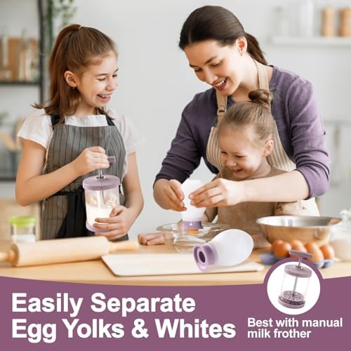 Egg Separator for Raw Eggs, Silicone Egg White Separator, Fun & Easy