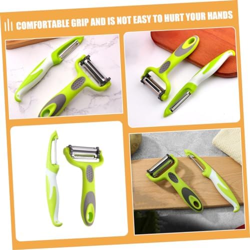 3-in-1 Stainless Steel Vegetable Peeler Set Ergonomic Handle