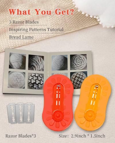 2PCS Bread Lame Sourdough Scoring Tool, Magnetic & Retractable Bread