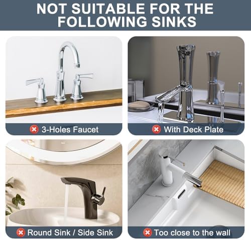 Silicone Faucet Mat for Kitchen Sink - Sink Splash Guard Behind Faucet