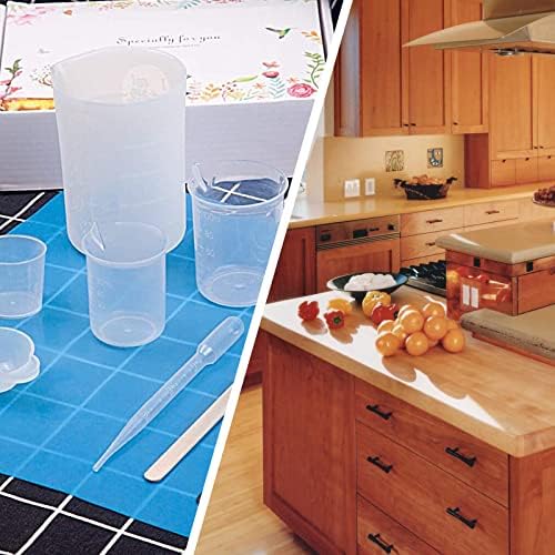 Waziaqoc 500ml/17.1oz Plastic Graduated Beaker, 3 Pack