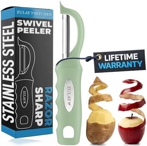 Zulay Kitchen Premium Vegetable Peeler for Kitchen - Swivel Peeler