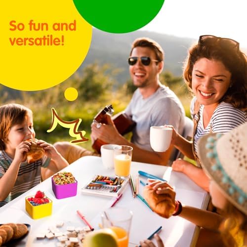 IELEK Silicone Lunch Box Dividers Reusable Non-Toxic, BPA Free