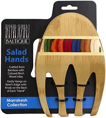 Totally Bamboo Baltique Marrakesh Collection Salad Hands Serving