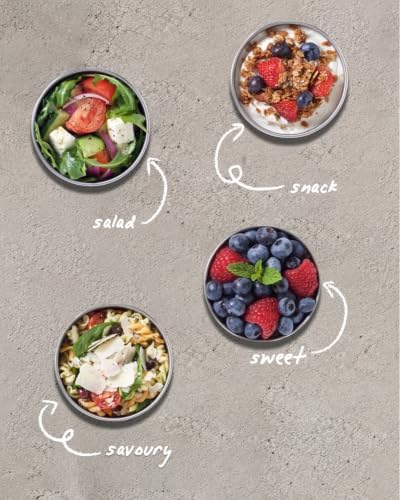 Smash Stainless Steel Snack Pot, Blue, 200 ml/ 6.7oz Capacity