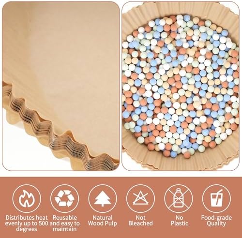 Parchment Paper with Pie Weights Set Includes Reusable Ceramic Pie