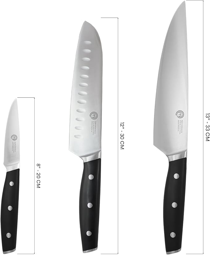 MasterChef Chef Knife Set of 3 Professional Quality Kitchen Knives - Image 6
