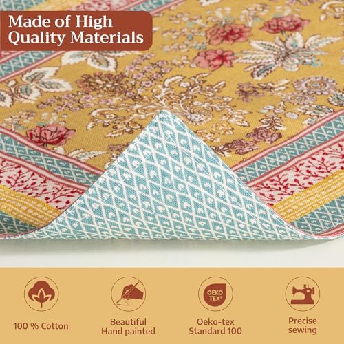Maison d' Hermine Placemats Set of 4 Reusable 100% Cotton (13"x19")
