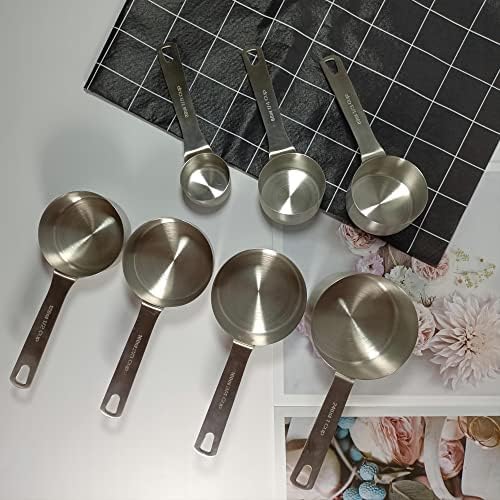 Measuring Cups Set, 18/8 Stainless Steel Measuring Cups for Dry &