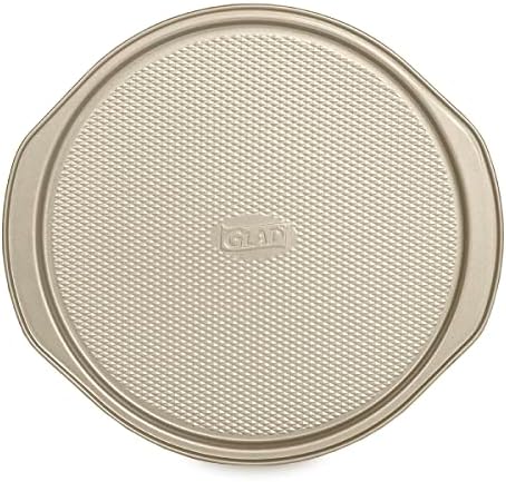 Glad Nonstick Large Pizza Pan for Oven | Round Baking Tray | Textured
